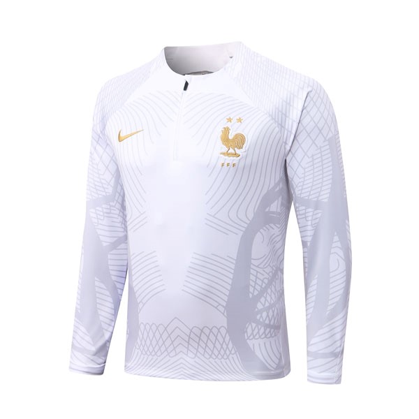 Sudadera De Training France Top 2023 Blanco